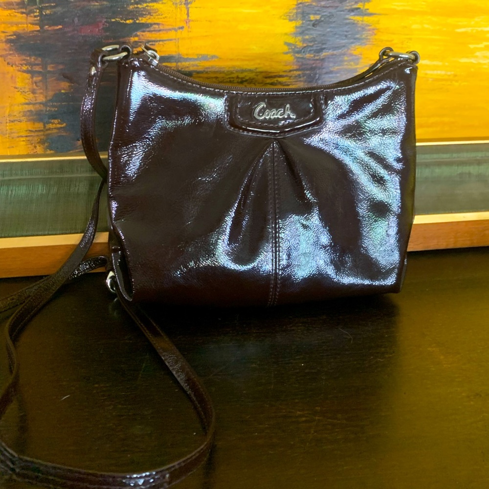 Simple glossy Coach Purse